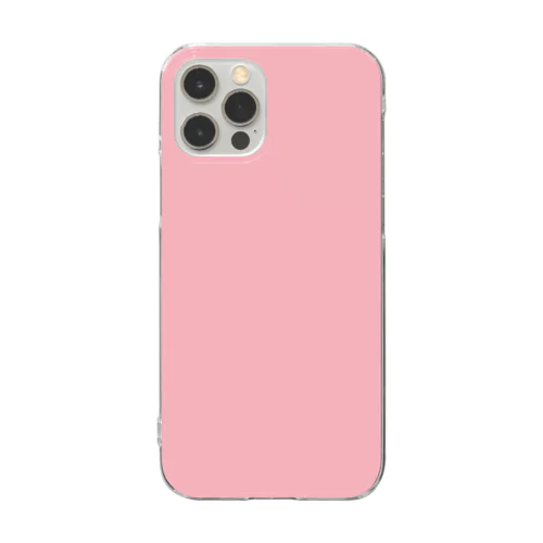 ピンク Clear Smartphone Case