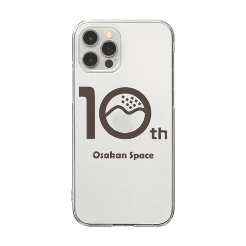 茶色ロゴ_大崎弘子 Clear Smartphone Case