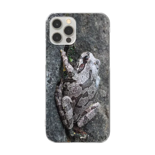 ニホンアマガエル B (for iPhone 11～) Clear Smartphone Case