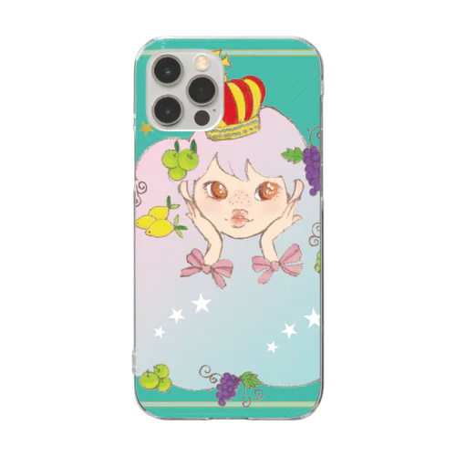 fruits girl Clear Smartphone Case