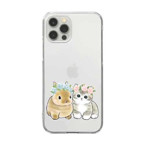 うさにゃん Clear Smartphone Case