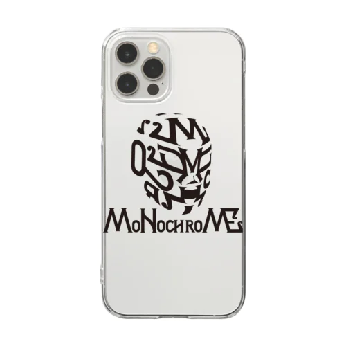 MoNochroMEマスク（黒） Clear Smartphone Case