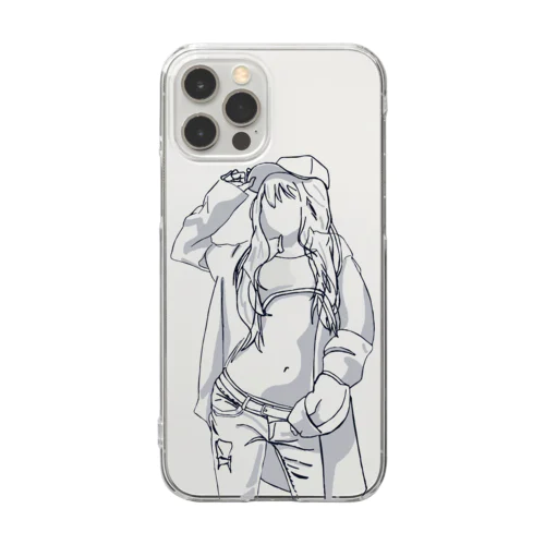 ボーイッシュ女子 Clear Smartphone Case