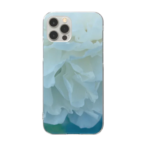 blue flower  Clear Smartphone Case