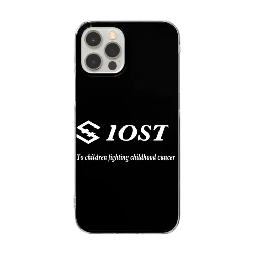 IOST ロゴ+ 縦長  クリアスマホケース