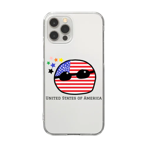 あめりか（United States of America） Clear Smartphone Case