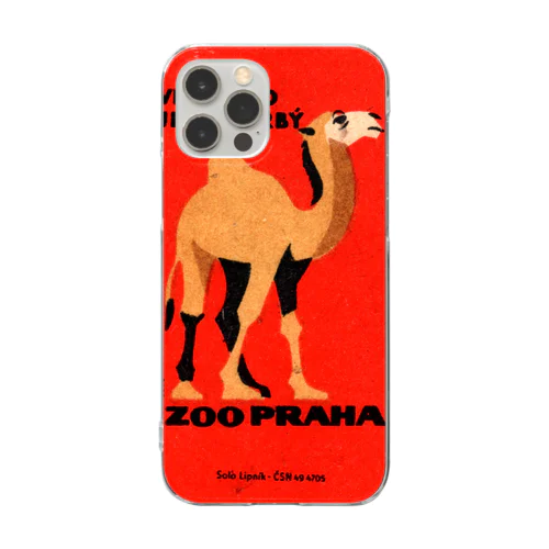 チェコ　プラハ動物園　ラクダ Clear Smartphone Case