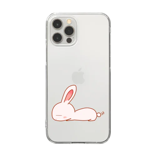 ゆるい和み兎（なごみうさぎ） Clear Smartphone Case