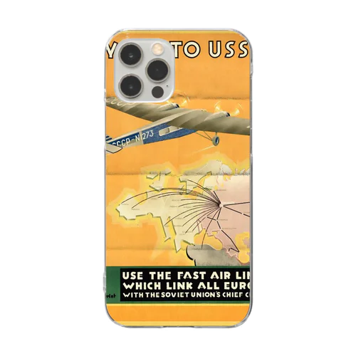 ソビエト（ロシア）　飛行機 Clear Smartphone Case