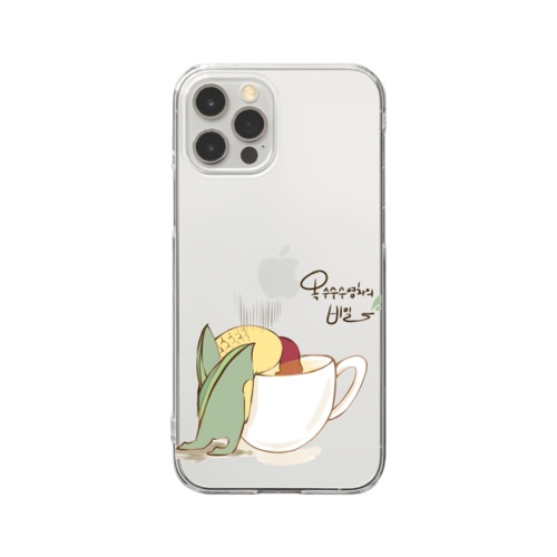 トウモロコシくんのひげ茶の秘密・・・ Clear Smartphone Case