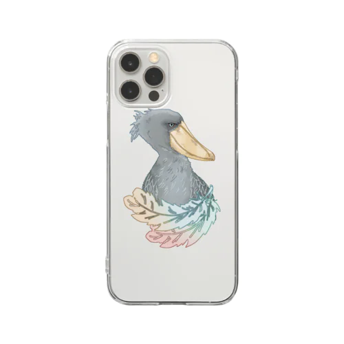 ハシビロコウさん Clear Smartphone Case