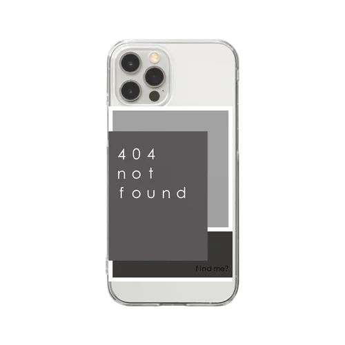 404 not found Clear Smartphone Case