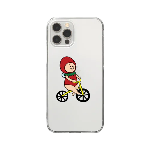 いちごの妖精さん　チャリんこ Clear Smartphone Case