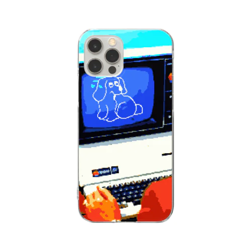 コンピュータ犬 Clear Smartphone Case