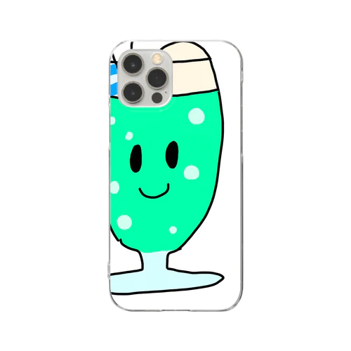 クリームソーダくん Clear Smartphone Case