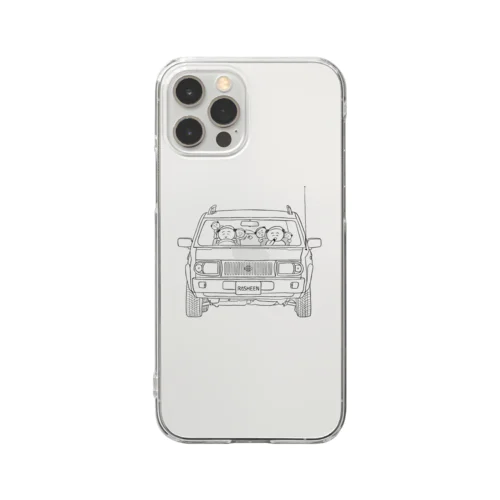 こいぬおじさんのラシーンでおでかけ Clear Smartphone Case