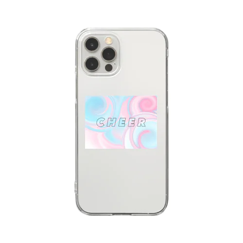 ぐるぐるワタアメ　チア Clear Smartphone Case