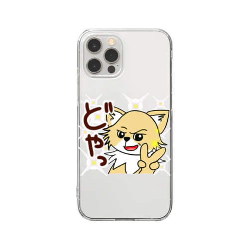 荒ぶるチワワ Clear Smartphone Case