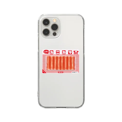 伝説のカニカマ Clear Smartphone Case