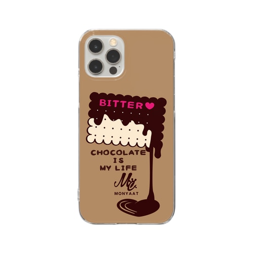 CT99 CHOCOKATE IS MY LIFE*角型E Clear Smartphone Case