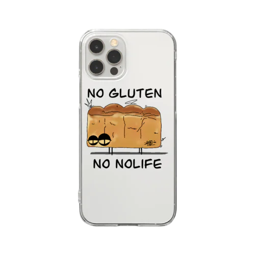 NO GULTEN NO LIFE クリアスマホケース