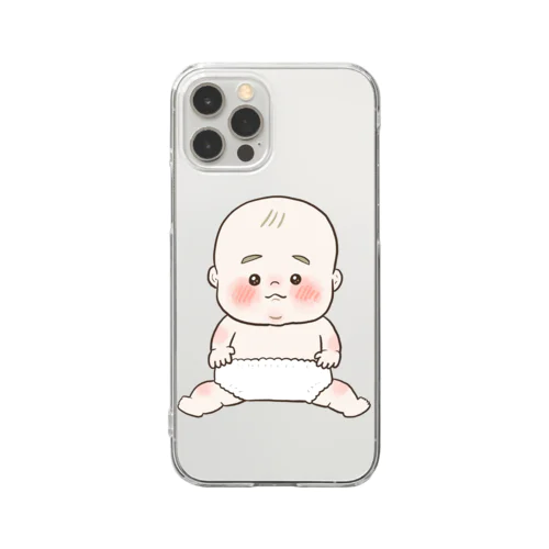 薄毛赤ちゃん(おむつ) Clear Smartphone Case