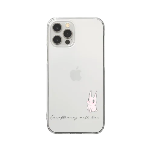 うさぎ愛があふれる Clear Smartphone Case