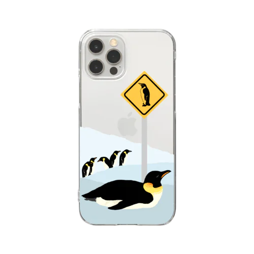 Antarctic sign.（いっぱいいるver.） Clear Smartphone Case