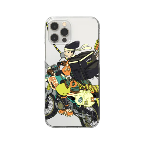 Uber eats武士 Clear Smartphone Case