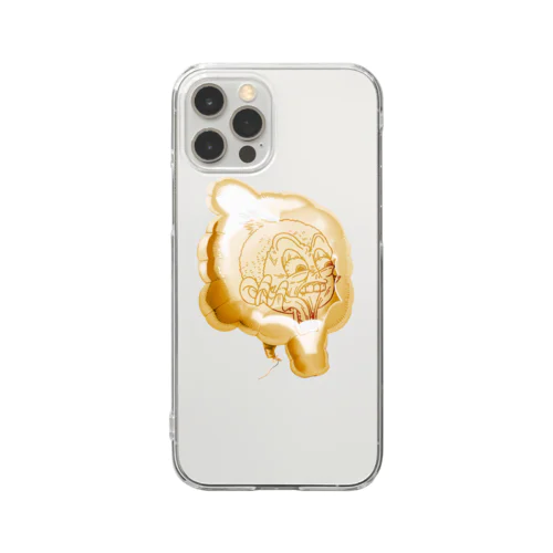 金バルーン~saru~ Clear Smartphone Case