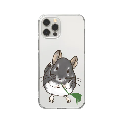 チンチラのおもちくん Clear Smartphone Case