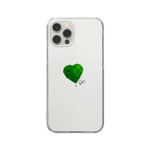 Heart-GREEN Clear Smartphone Case