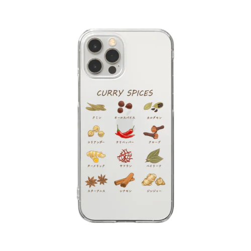 カレースパイス Clear Smartphone Case