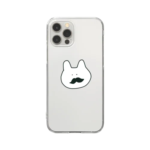 うさぎおじさん(髭) Clear Smartphone Case