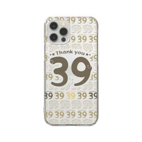 39*Thank you bg Clear Smartphone Case