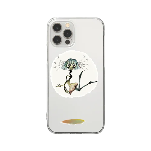 不機嫌な踊り子ちゃん  まん丸水溜まり Clear Smartphone Case