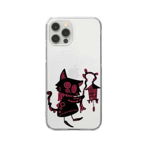 赤信号(猫) Clear Smartphone Case