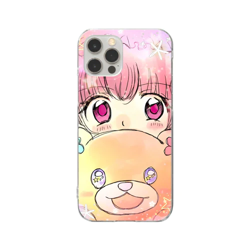 はなくまちゃんと夢見る女の子 Clear Smartphone Case