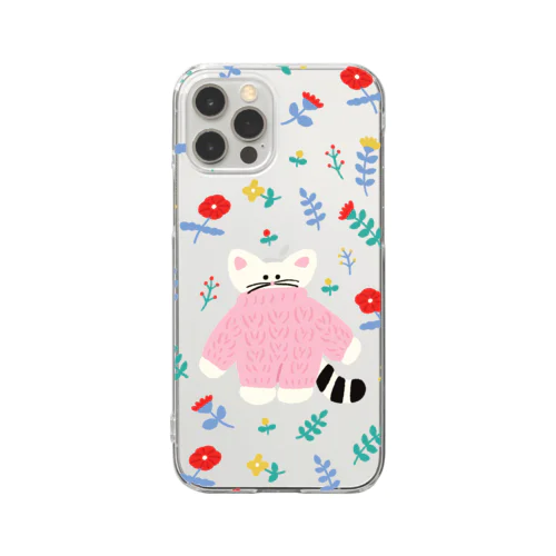 flower cat Clear Smartphone Case