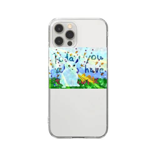 うさぎと小鳥　Harmony Clear Smartphone Case