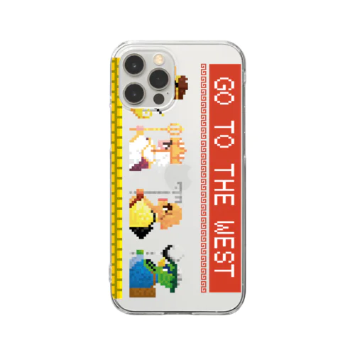 【SFC風】GO TO THE WEST【ドット絵 】  Clear Smartphone Case