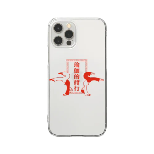 ヨガの修行をする中華娘【瑜伽的锻炼的中华女儿】 Clear Smartphone Case