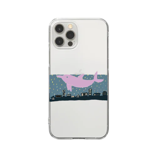 ナイトスイミング Clear Smartphone Case