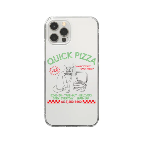 QUICK PIZZA UNIFORM Clear Smartphone Case