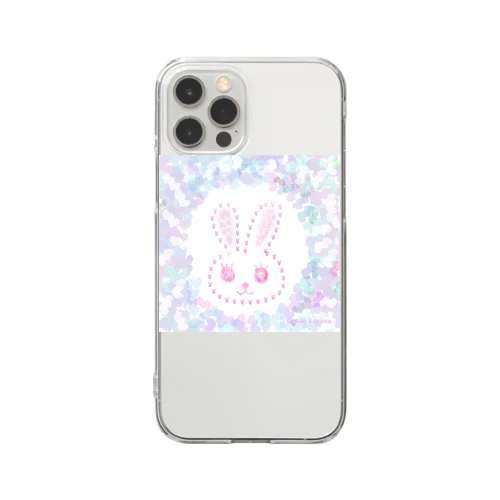 ラブリーなウサギ Clear Smartphone Case