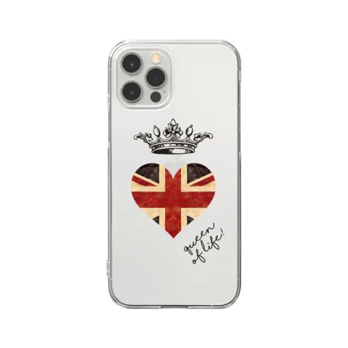 crownxxx_UKハート Clear Smartphone Case