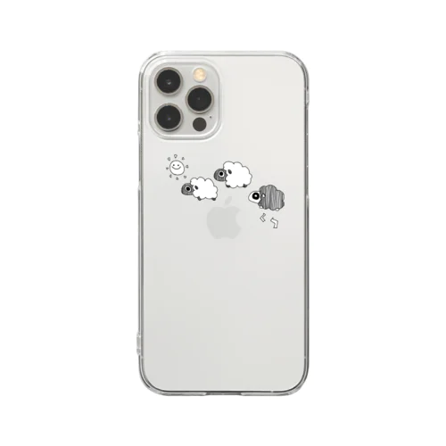 お天気羊くん Clear Smartphone Case