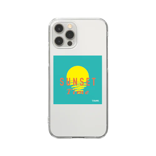 Sunset time Clear Smartphone Case