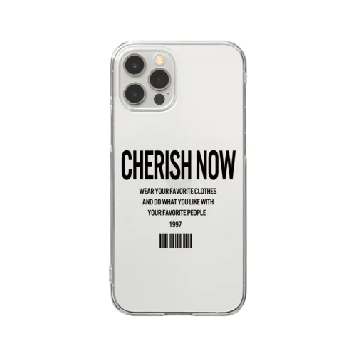 Cherish now クリアスマホケース