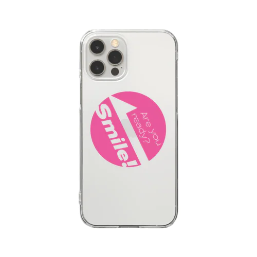 はいチーズ！POP【ピンク】 Clear Smartphone Case